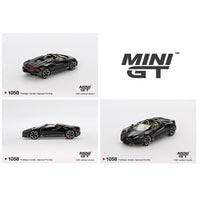 PREORDER MINI GT 1/64 Bugatti W16 – Mistral Black MGT01058-BL (Approx. Release Date : Q4 2025 subject to manufacturer's final decision)