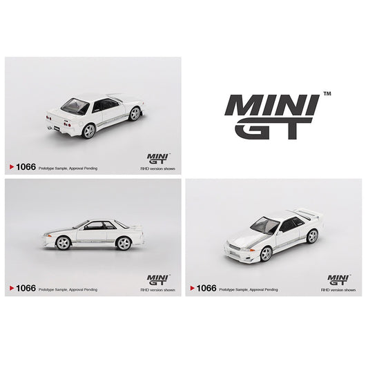 MINI GT 1/64 Nissan Skyline GT-R (R32) VeilSide Combat C-I White MGT01066-BL