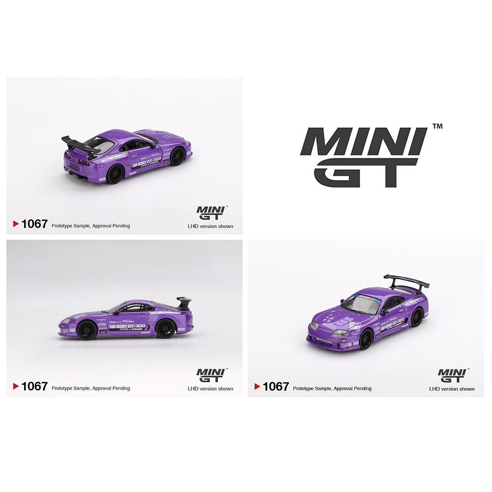 MINI GT 1/64 Toyota Supra (A80) Top Secret GT-300 Top Secret Purple MGT01067-BL