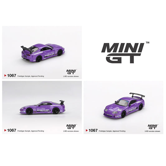MINI GT 1/64 Toyota Supra (A80) Top Secret GT-300 Top Secret Purple MGT01067-BL