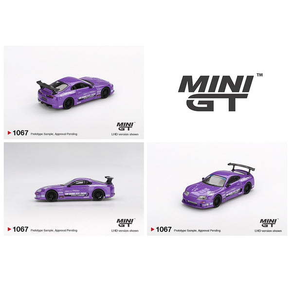 PREORDER MINI GT 1/64 Toyota Supra (A80) Top Secret GT-300 Top Secret Purple MGT01067-BL (Approx. Release Date : Q4 2025 subject to manufacturer's final decision)