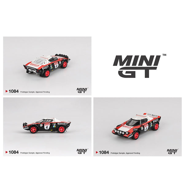 PREORDER MINI GT 1/64 Lancia Stratos HF #4 1978 Rally Sanremo Winner MGT01084-BL (Approx. Release Date : Q4 2025 subject to manufacturer's final decision)