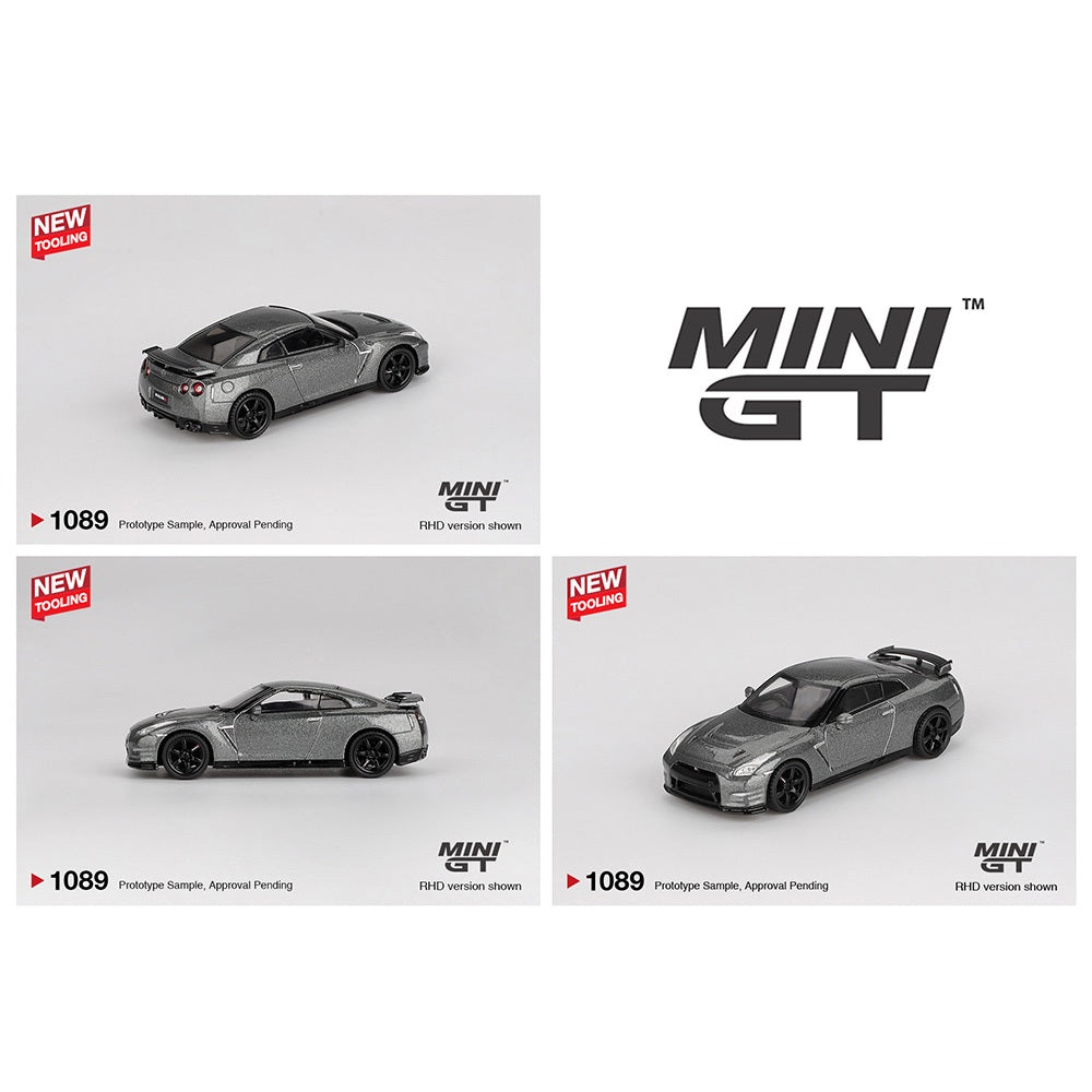 MINI GT 1/64 LB-WORKS 2013 Nissan GT-R NISMO R35 CRS Version – Dark Metal Gray MGT01089-BL