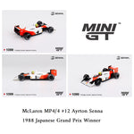 PREORDER MINI GT 1/64 McLaren MP4/4 #12 Ayrton Senna 1988 Japanese Grand Prix Winner MGT01099-BL (Approx. Release Date : Q4 2025 subject to manufacturer's final decision)