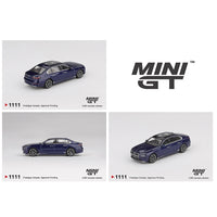 PREORDER MINI GT 1/64 BMW i7 xDrive60 – Tanzanite Blue Metallic MGT01111-BL (Approx. Release Date : Q4 2025 subject to manufacturer's final decision)