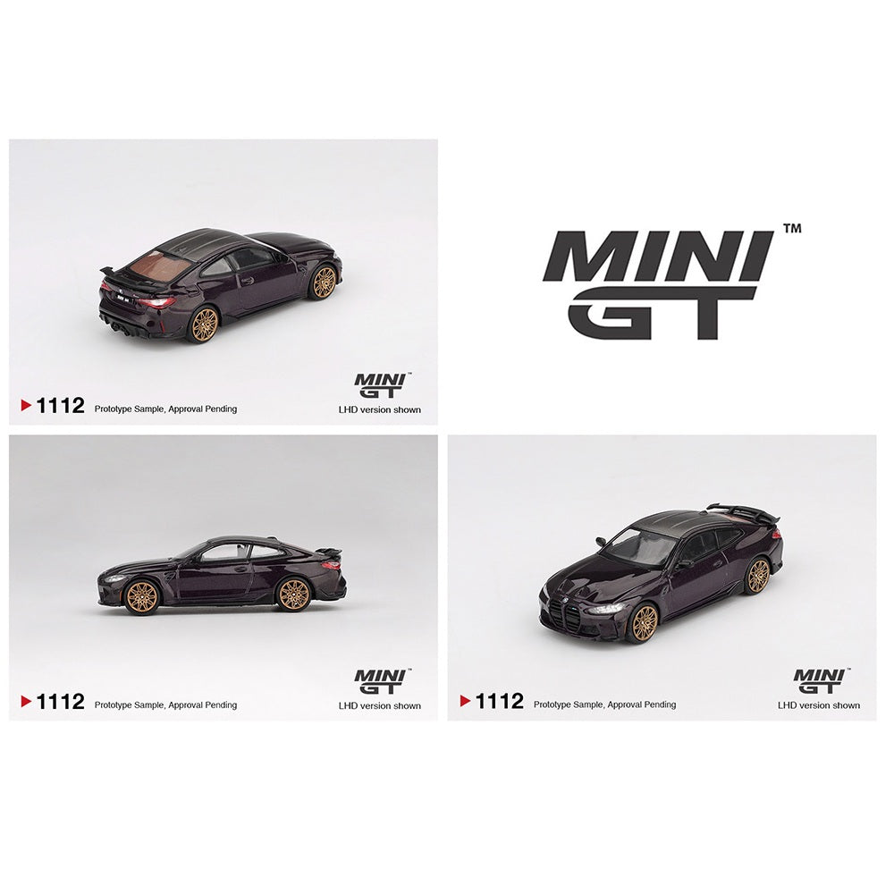 PREORDER MINI GT 1/64 BMW M4 M-Performance (G82) – Daytona Violet MGT01112-BL (Approx. Release Date : Q4 2025 subject to manufacturer's final decision)