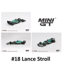PREORDER MINI GT 1/64 Aston Martin AMR24 #18 Lance Stroll 2024 F1 2024 Canadian GP MGT01114-BL (Approx. Release Date : Q4 2025 subject to manufacturer's final decision)