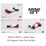 PREORDER MINI GT 1/64 McLaren MP4/6 #1 Ayrton Senna 1991 Japanese Grand Prix 2nd Place MGT01120-BL (Approx. Release Date : Q4 2025 subject to manufacturer's final decision)