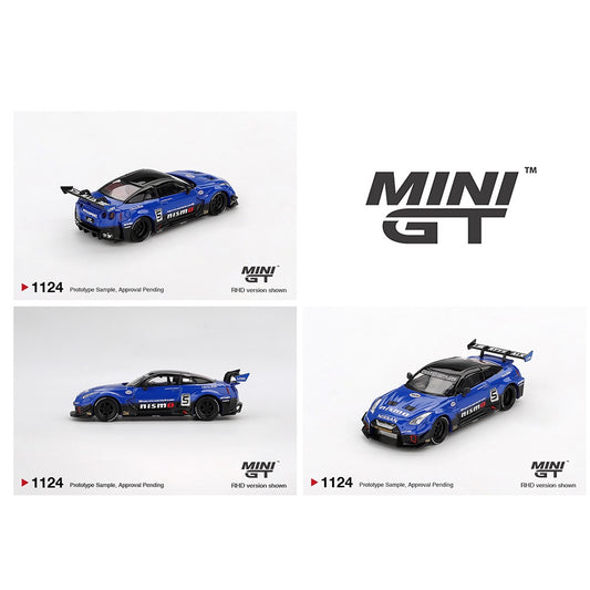 MINI GT 1/64 LB-Silhouette WORKS GT NISSAN 35GT-RR Ver.2 – Blue MGT01124-BL