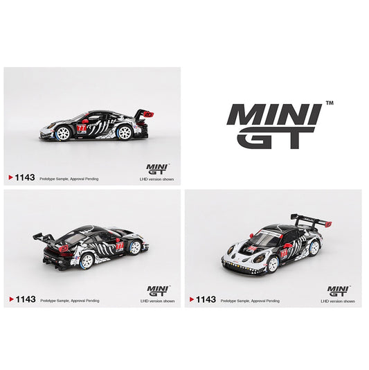 PREORDER MINI GT 1/64 Mini GT 1:64 Porsche 911 GT3 R #77 AO Racing 2025 IMSA Petit Le Mans MGT01143-BL (Approx. Release Date : Q4 2025 subject to manufacturer's final decision)