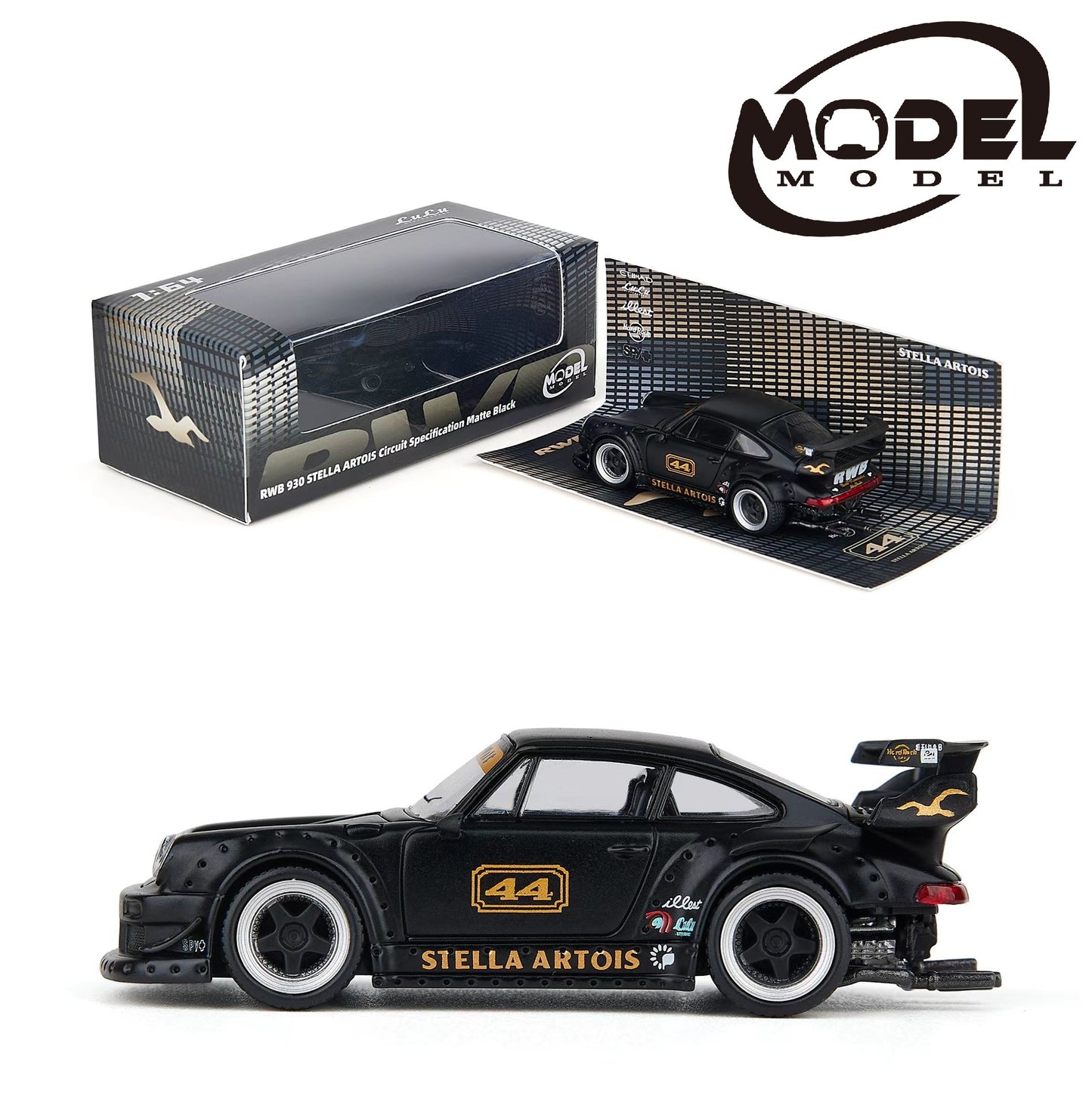 MODELMODEL 1/64 RWB930 STELLA ARTOIS Circuit Specification Matte Black MM64-RWB930-001