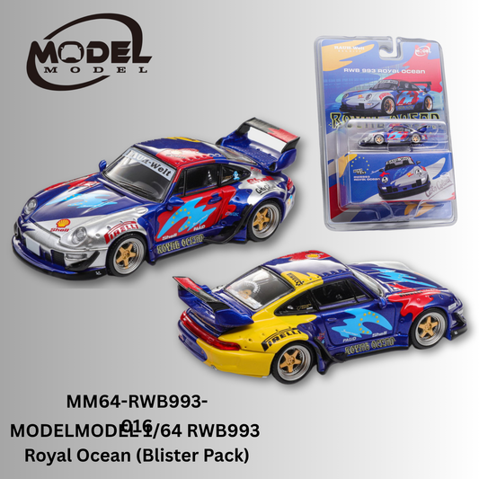 PREORDER MODELMODEL 1/64 RWB993 Royal Ocean (Blister Pack) MM64-RWB993-016  (Approx. Release Date: Q4 2026 and subject to the manufacturer's final decision)
