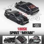 PREORDER Micro Turbo 1/64 Custom 180SX MIYABI - Black MT6407A6 (Approx. Release Date : Q2 2025 subject to manufacturer's final decision)
