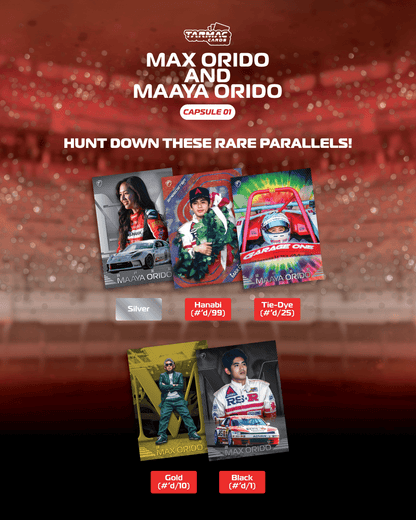 TARMAC WORKS Tarmac Cards Max Orido & Maaya Orido Capsule 01 (PACK) TC-MMOE-01-PACK