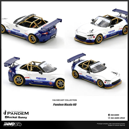 PREORDER INNO64 1/64 Mazda MX-5 (ND) Miata "PANDEM ROCKET BUNNY" V1.0 IN64-MX5P-ND-01 (Approx. Release Date : Q3 2026 subject to the manufacturer's final decision)