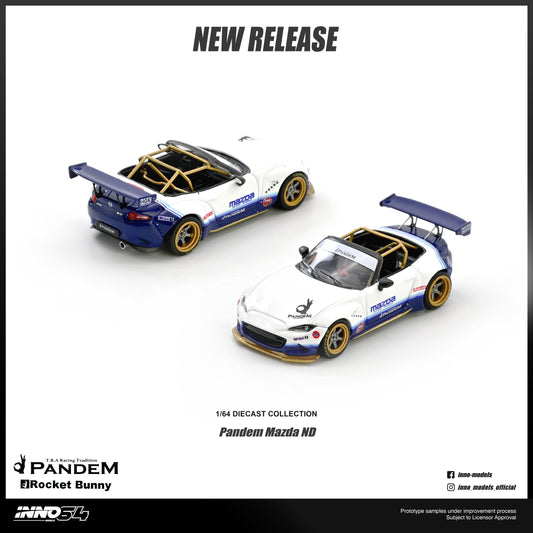 PREORDER INNO64 1/64 Mazda MX-5 (ND) Miata "PANDEM ROCKET BUNNY" V1.0 IN64-MX5P-ND-01 (Approx. Release Date : Q3 2026 subject to the manufacturer's final decision)