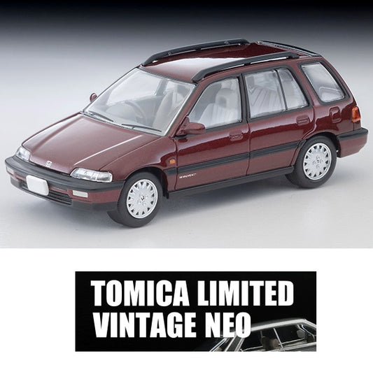 PREORDER TOMYTEC TLVN 1/64 Honda Civic Shuttle 56i (red) 1990 LV-N297b (Approx. Release Date : JUNE 2026 subject to manufacturer's final decision)