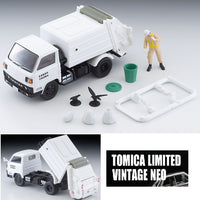 PREORDER TOMYTEC TLVN 1/64 Mitsubishi Fuso Canter Cleaning Truck (White) with Figure  LV-N343b (Approx. Release Date : NOV 2025 subject to manufacturer's final decision)