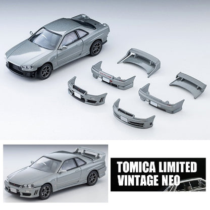 TOMYTEC TLVN 1/64 Nissan Skyline 2-door sports coupe 25GT TURBO with optional parts (silver) 2000 LV-N353a