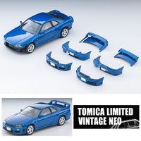 PREORDER TOMYTEC TLVN 1/64 Nissan Skyline 2-door sports coupe 25GT TURBO with optional parts (blue) 2000 LV-N353b (Approx. Release Date : NOV 2025 subject to manufacturer's final decision)