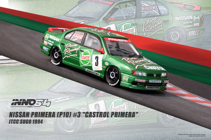 INNO64 1/64 NISSAN PRIMERA (P10) #3 "CASTROL PRIMERA" JTCC Sugo 1994 IN64-P10-CA3