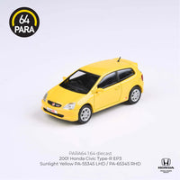 PARA64 1/64 Honda Civic Type R EP3 Sunlight Yellow LHD PA-55345