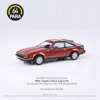 PREORDER PARA64 1/64 1984 Toyota A60 Celica XX / Celica Supra Terracotta LHD PA-55446 (Approx. Release Date : Q4 2025 subject to manufacturer's final decision)