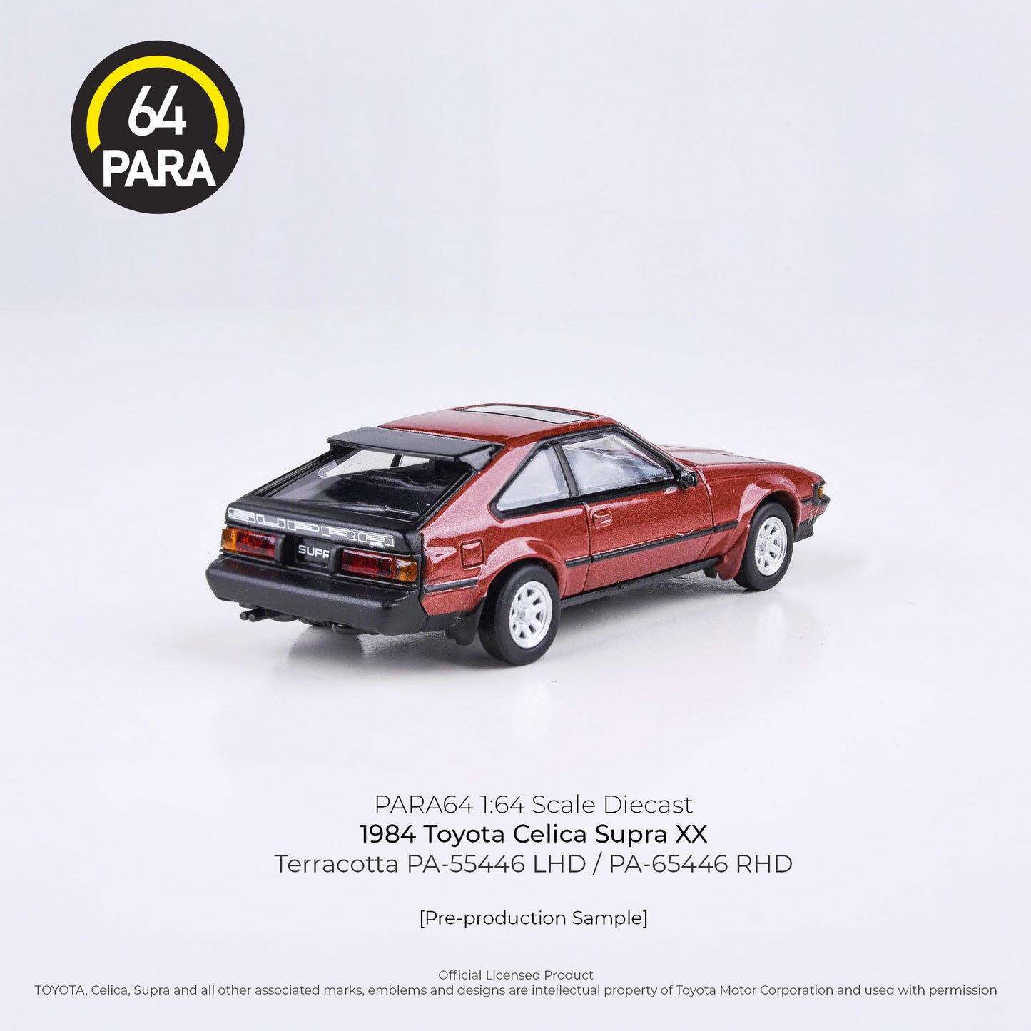 PARA64 1/64 1984 Toyota A60 Celica XX / Celica Supra Terracotta LHD PA-55446