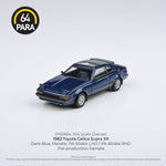 PARA64 1/64 1984 Toyota Celica XX / Celica Supra Dark Blue Metallic LHD PA-55464