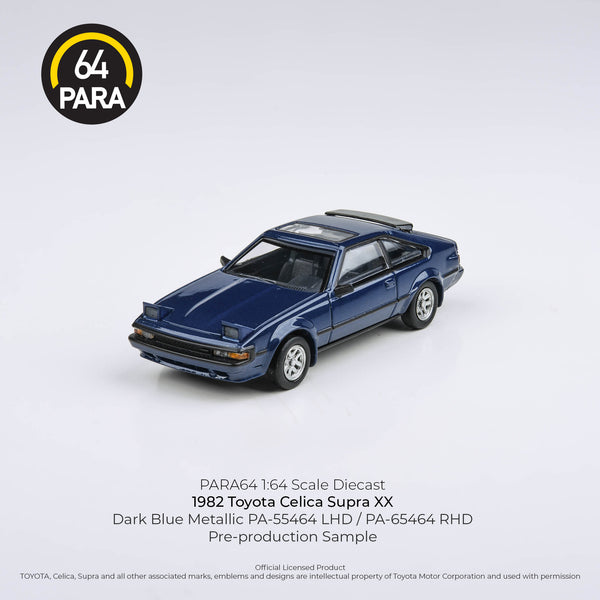 PARA64 1/64 1984 Toyota Celica XX / Celica Supra Dark Blue Metallic LHD PA-55464