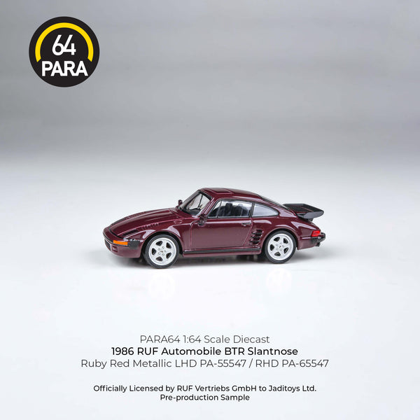 PREORDER PARA64 1/64 1986 RUF BTR Slantnose Ruby Red Metallic PA-55547 (Approx. Release Date : Q4 2025 subject to manufacturer's final decision)