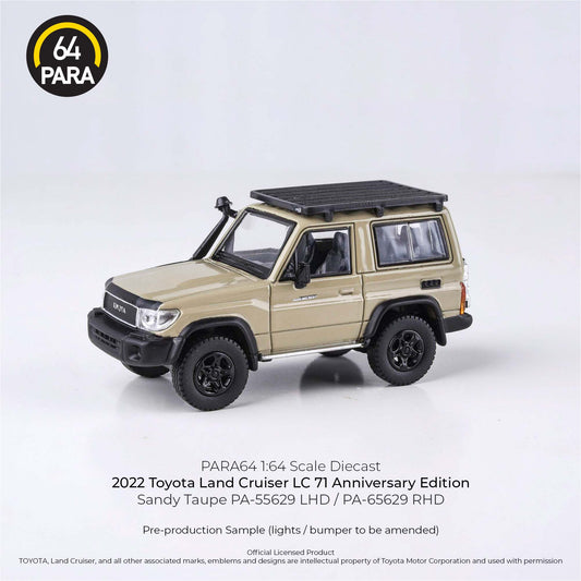 PARA64 1/64 Toyota Land Cruiser 71 Sandy Taupe Anniversary Edition LHD PA-55568