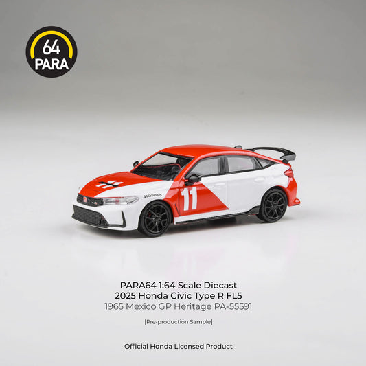 PARA64 1/64 2025 Honda Civic TYPE R FL5 1965 Mexico GP Heritage PA-55591