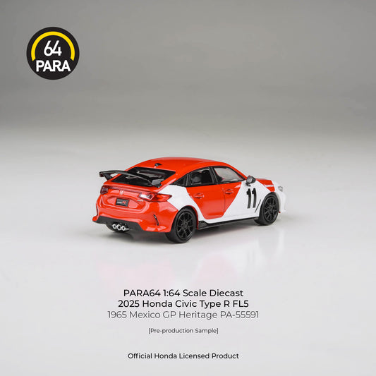 PARA64 1/64 2025 Honda Civic TYPE R FL5 1965 Mexico GP Heritage PA-55591