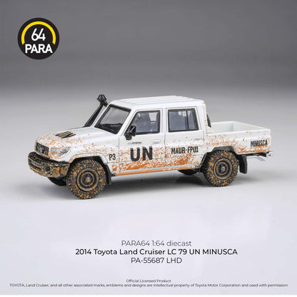 PARA64 1/64 2014 Toyota Land Cruiser LC79 UN MINUSCA LHD Off road effect PA-55687