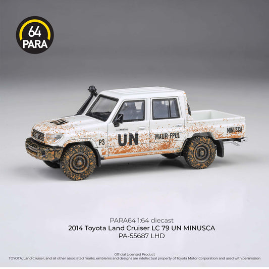 PARA64 1/64 2014 Toyota Land Cruiser LC79 UN MINUSCA LHD Off road effect PA-55687