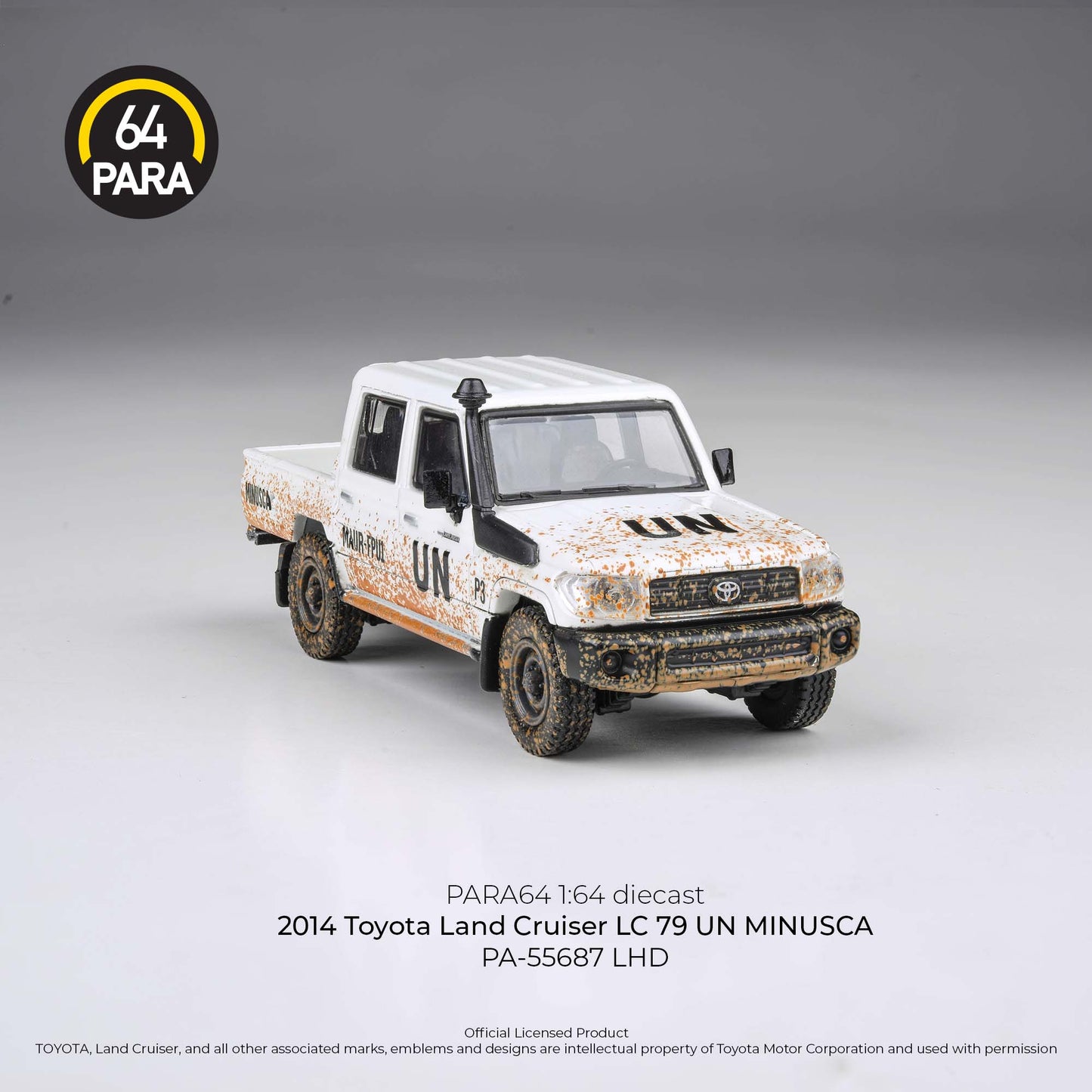 PARA64 1/64 2014 Toyota Land Cruiser LC79 UN MINUSCA LHD Off road effect PA-55687