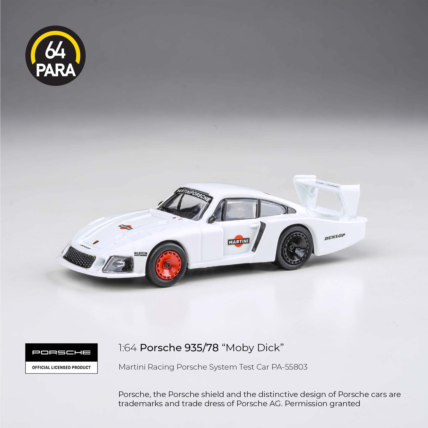 PARA64 1/64 Porsche 935/78 Martini Racing Porsche System Test Car PA-55803