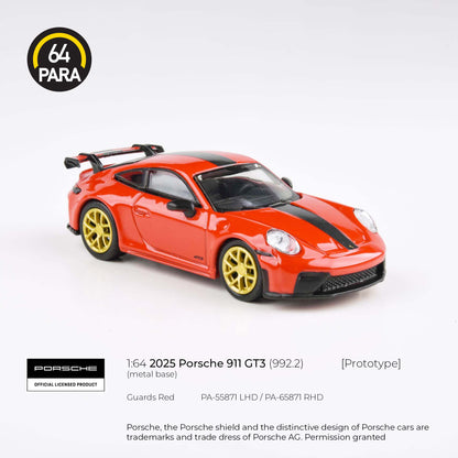 PARA64 1/64 2025 Porsche 911 GT3 (992.2) Guards Red  LHD PA-55871