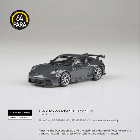 PARA64 1/64 2025 Porsche 911 GT3 99.2 Slate Grey PA-55878