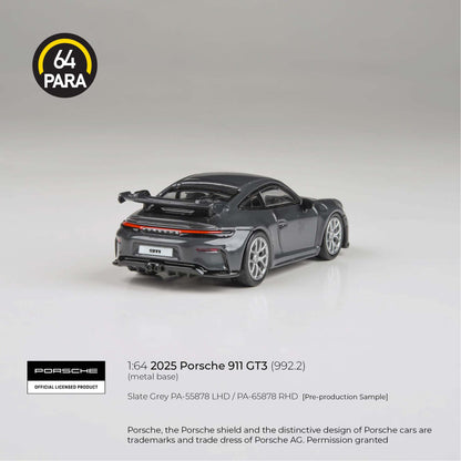 PARA64 1/64 2025 Porsche 911 GT3 99.2 Slate Grey PA-55878