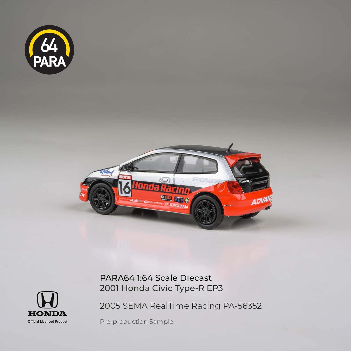 PARA64 1/64  Honda Civic 2005 SEMA Realtime Racing PA-56352