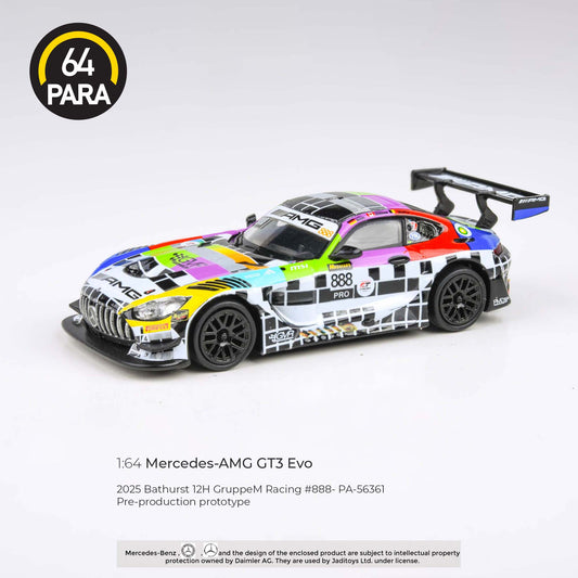 PARA64 1/64 Mercedes-AMG GT3 2025 Bathurst 12H GruppeM Racing #888 LHD PA-56361