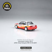 PREORDER PARA64 1/64 Mitsubishi Galant VR-4 APRC Rally Malaysia 1991 #1 PA-65111 (Approx. Release Date : Q4 2025 subject to manufacturer's final decision)