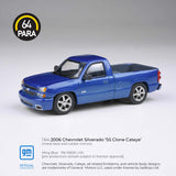 PREORDER PARA64 1/64 2006 Chevrolet Silverado Single Cab Ming Blue PB-55833 (Approx. Release Date : Q1 2026 subject to manufacturer's final decision)