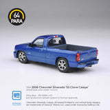 PREORDER PARA64 1/64 2006 Chevrolet Silverado Single Cab Ming Blue PB-55833 (Approx. Release Date : Q1 2026 subject to manufacturer's final decision)