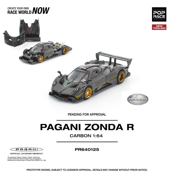 PREORDER POPRACE 1/64 PAGANI ZONDA R PR640125 (Approx. Release Date: Q1 2026 and subject to the manufacturer's final decision)