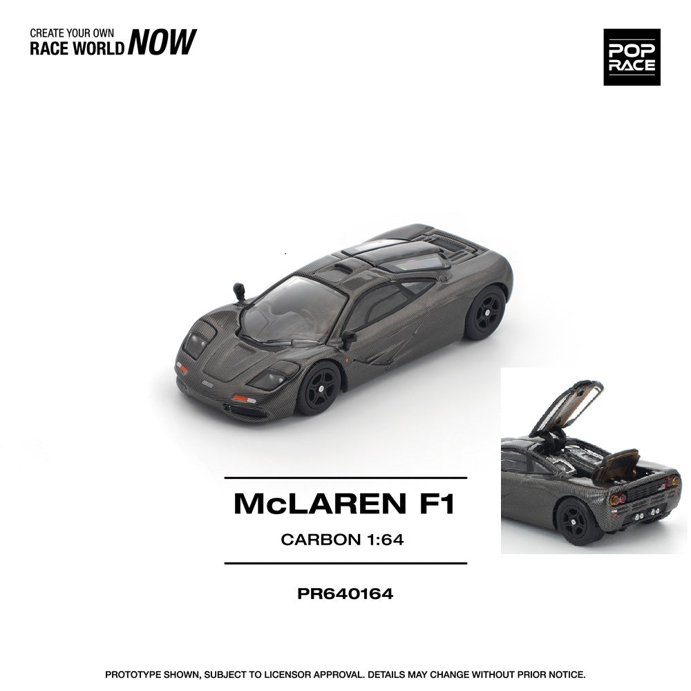 PREORDER POPRACE 1/64 McLAREN F1 CARBON EDITION PR640164 (Approx. Release Date: Q1 2026 and subject to the manufacturer's final decision)