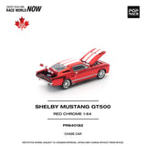 PREORDER POPRACE 1/64 SHELBY MUSTANG GT500 RED PR640182 **CHASE CARS ARE RANDOMLY PACKED** (Approx. Release Date: NOV 2025 and subject to the manufacturer's final decision)