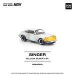 PREORDER POPRACE 1/64 SINGER 911 SCCS HOMAGE YELLOW/SILVER PR640201 (Approx. Release Date: Q4 2025 and subject to the manufacturer's final decision)